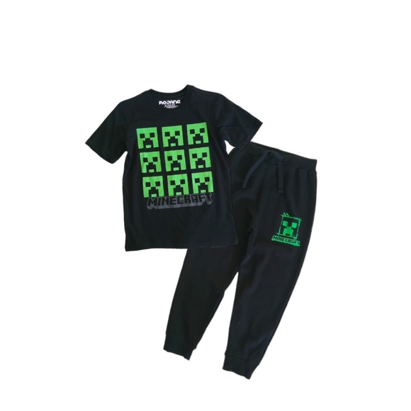 Minecraft Boys 2 Pieces Graphic T-shirt and Sweatpants Set - Picture 1 of 4